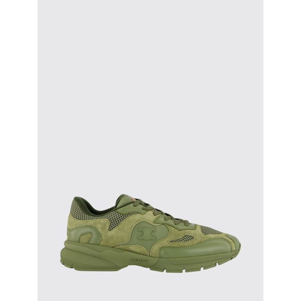 Celine Men Low Top Sneakers Celine In Mesh And Suede With Monogram Pattern